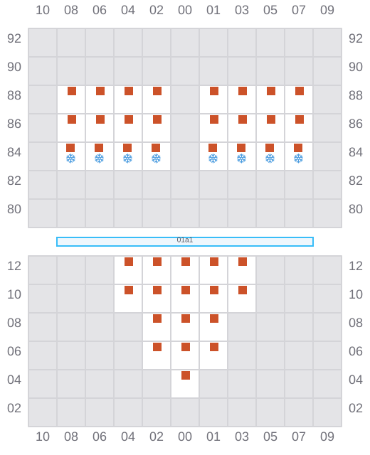 Bay 003 view and slots of DHANU