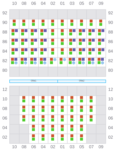 Bay 009 view and slots of DHANU