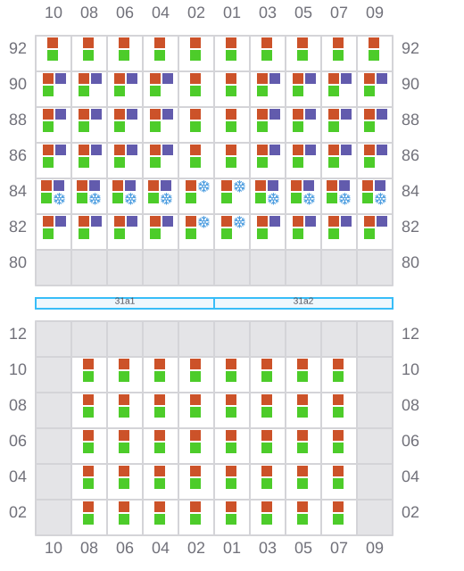 Bay 031 view and slots of DHANU