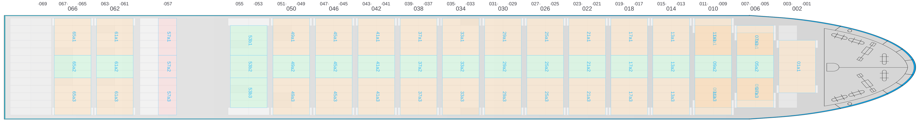 Deck view of MAERSK GARONNE