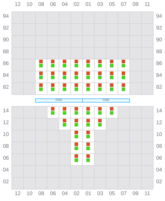 Bay 001 view and slots of BUXLINK