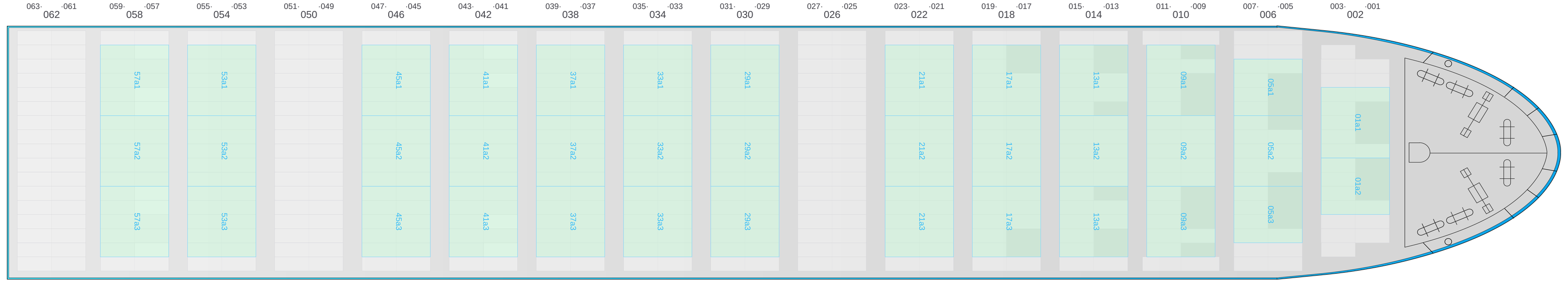 Deck view of MSC LE HAVRE
