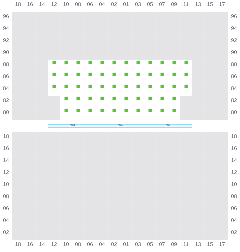 Bay 003 view and slots of EVER LIVELY