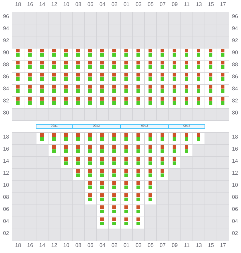 Bay 011 view and slots of EVER LIVELY