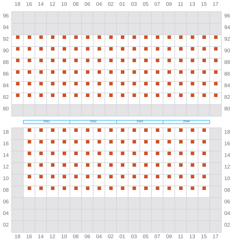 Bay 025 view and slots of EVER LIVELY