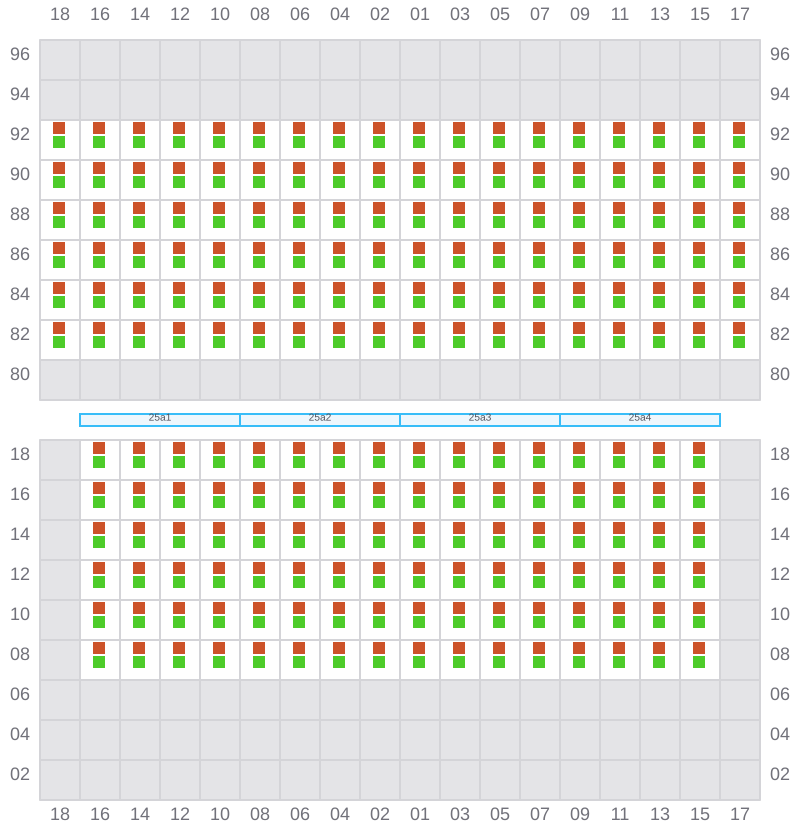 Bay 027 view and slots of EVER LIVELY