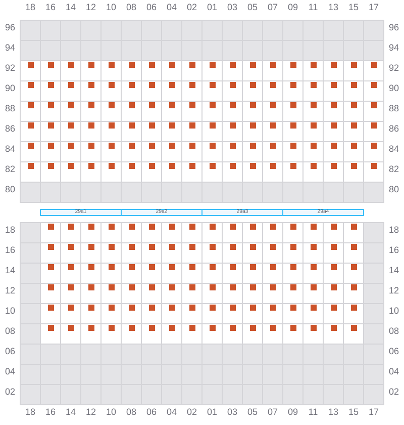 Bay 029 view and slots of EVER LIVELY