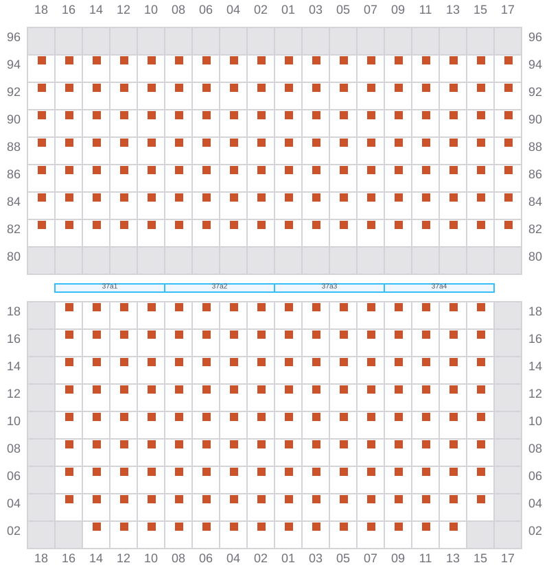 Bay 037 view and slots of EVER LIVELY