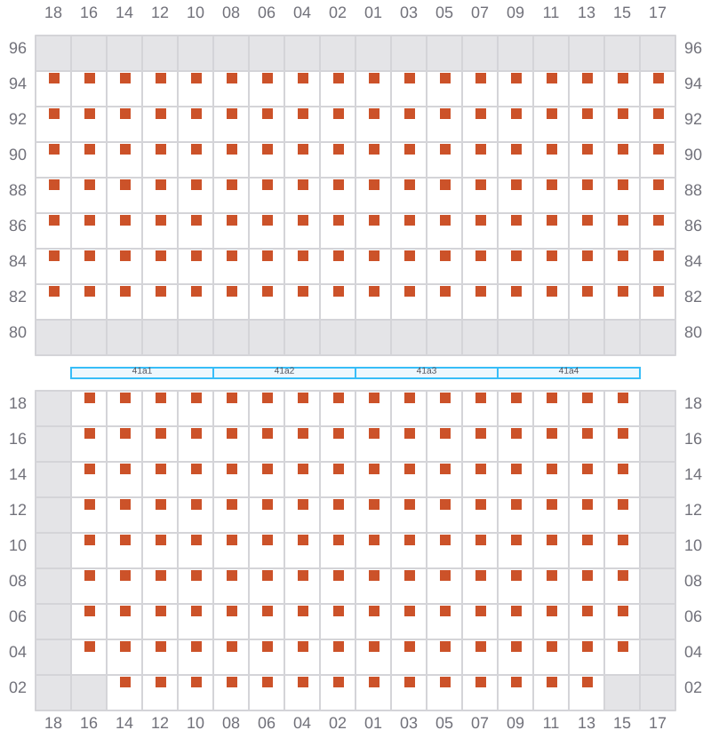 Bay 041 view and slots of EVER LIVELY