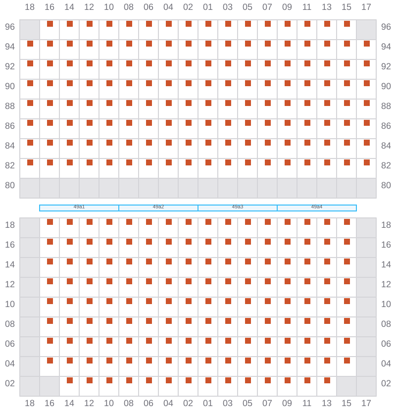 Bay 049 view and slots of EVER LIVELY