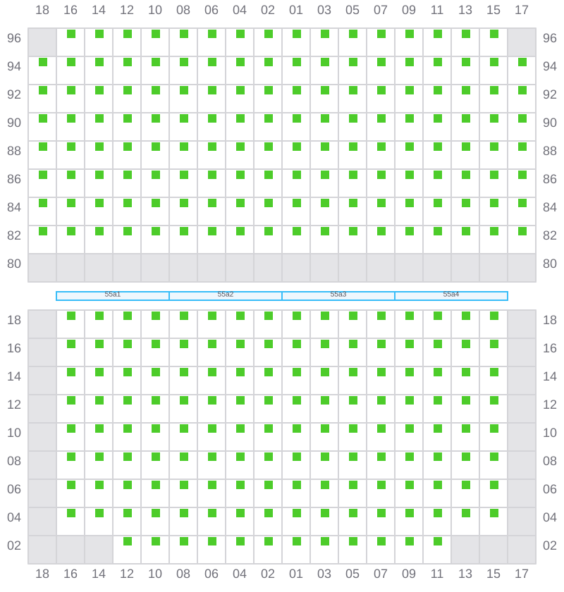 Bay 055 view and slots of EVER LIVELY