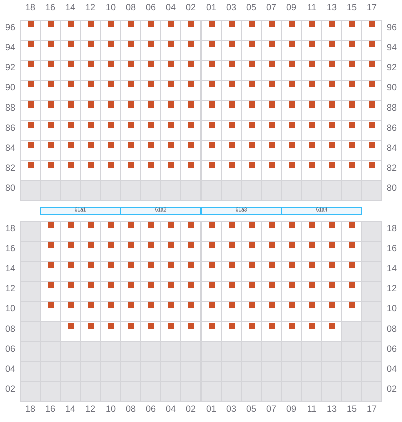 Bay 061 view and slots of EVER LIVELY