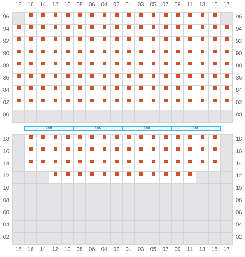 Bay 073 view and slots of EVER LIVELY