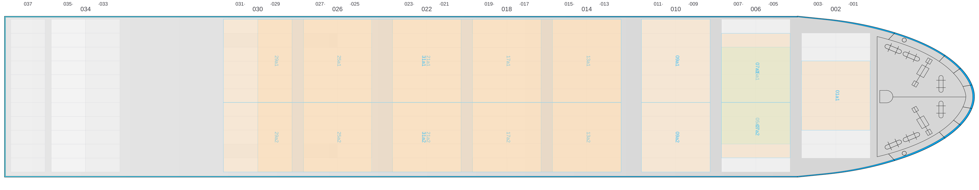 Deck view of CMA CGM HOMERE