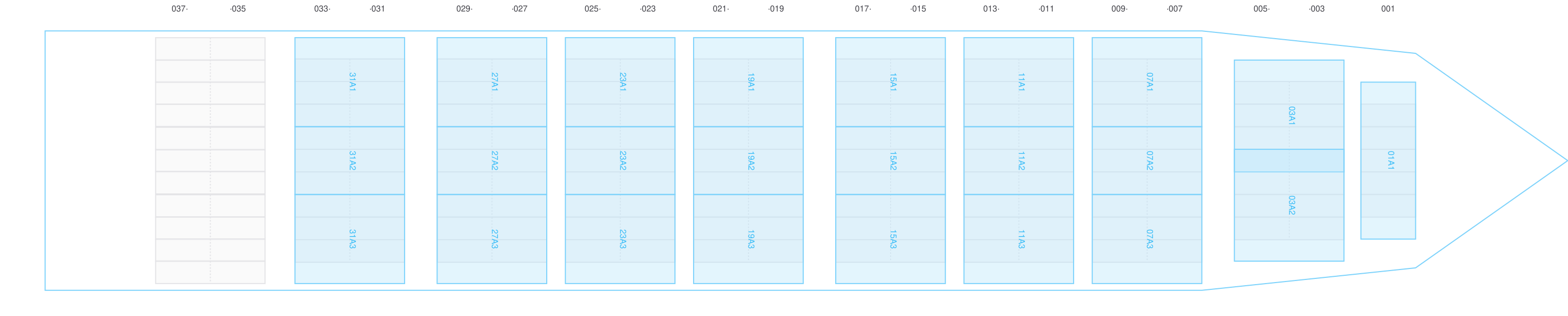 Deck view of SEABOARD EXPLORER