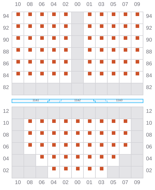 Bay 013 view and slots of HE JIN