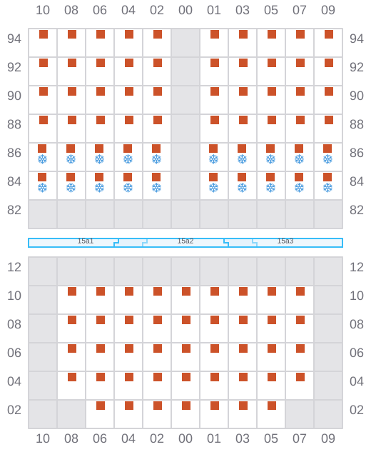 Bay 017 view and slots of HE JIN
