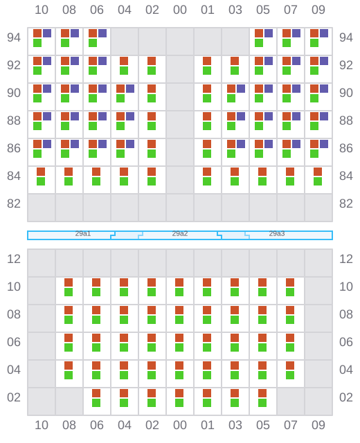 Bay 029 view and slots of HE JIN