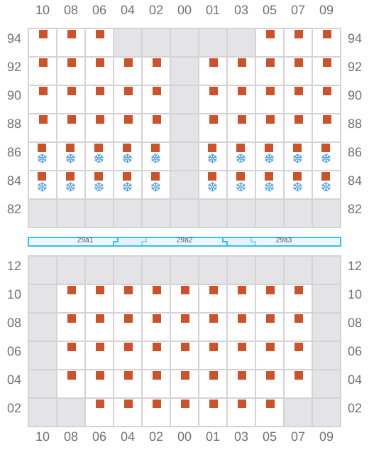 Bay 031 view and slots of HE JIN