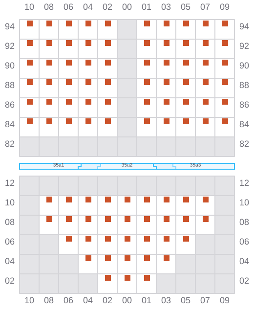 Bay 037 view and slots of HE JIN