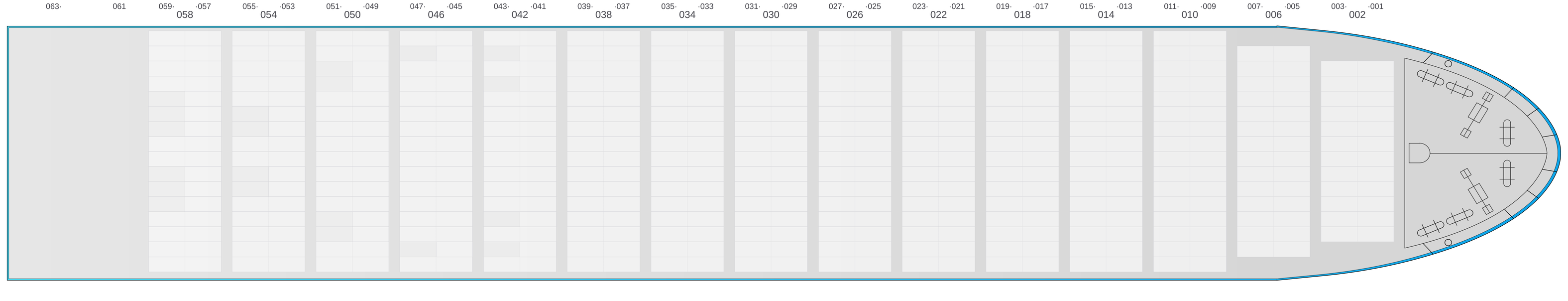 Deck view of MSC FIAMMETTA