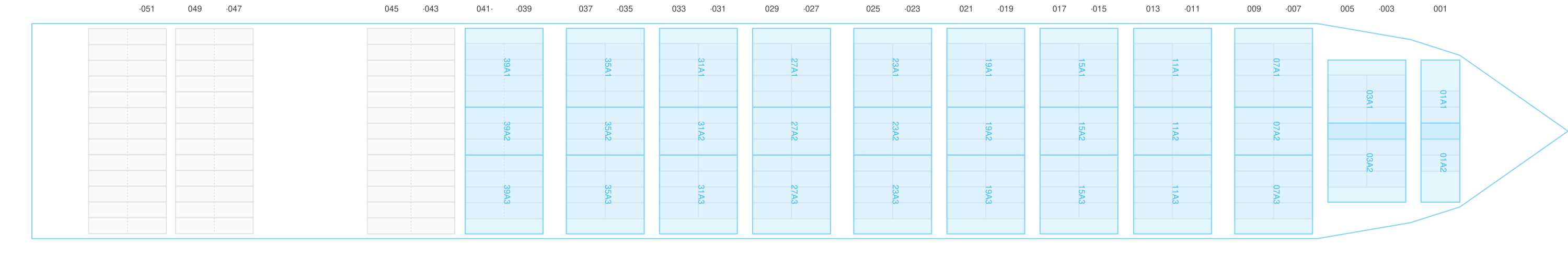 Deck view of OLGA MAERSK