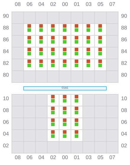 Bay 001 view and slots of HH DIAMOND