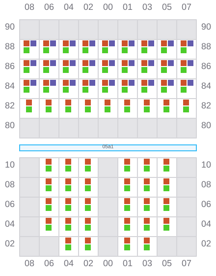 Bay 005 view and slots of HH DIAMOND