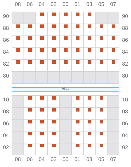 Bay 007 view and slots of HH DIAMOND