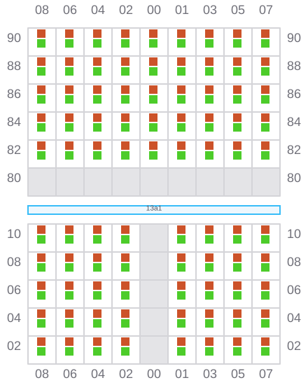 Bay 013 view and slots of HH DIAMOND