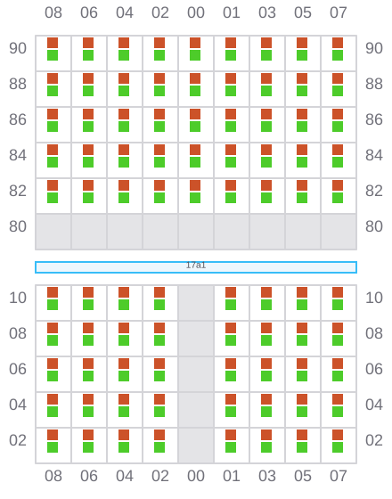 Bay 017 view and slots of HH DIAMOND