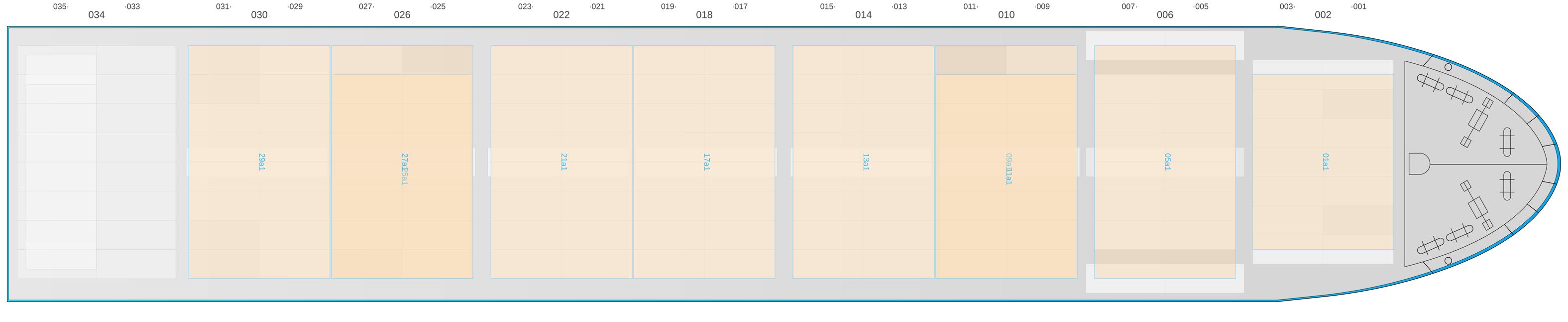 Deck view of HH DIAMOND