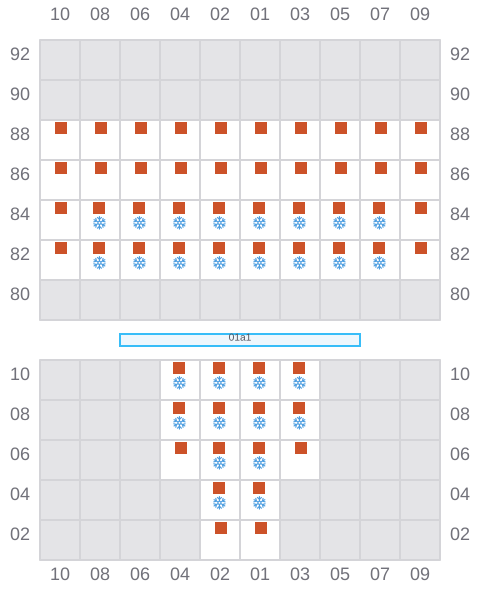 Bay 003 view and slots of ARSOS