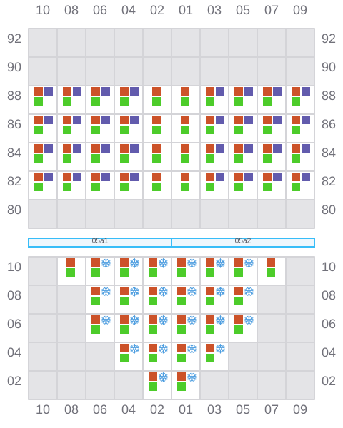 Bay 005 view and slots of ARSOS