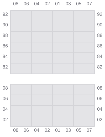 Bay 017 view and slots of ATLANTIC EAST