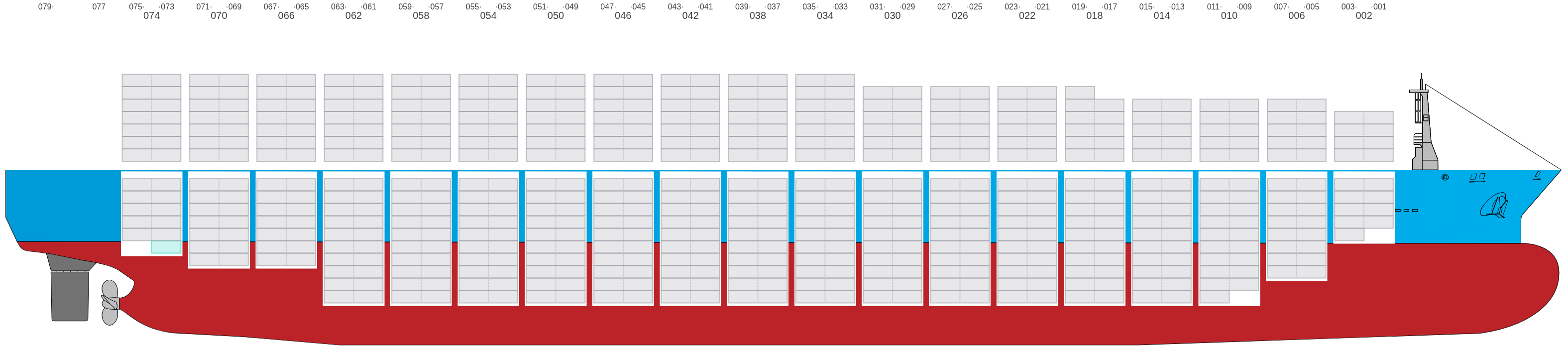 Side view of MSC MARIA ELENA