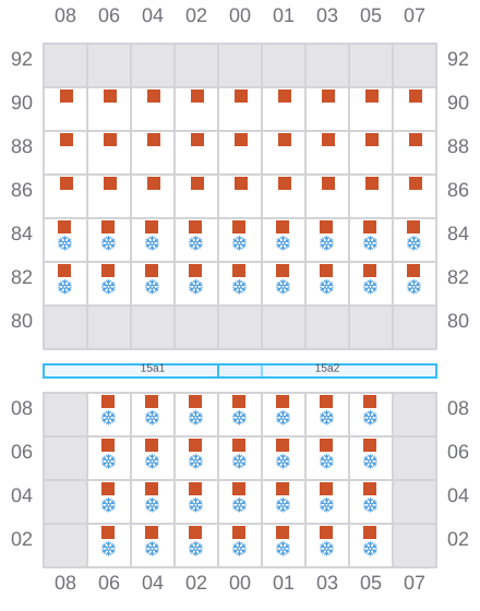 Bay 017 view and slots of CONTSHIP AIR