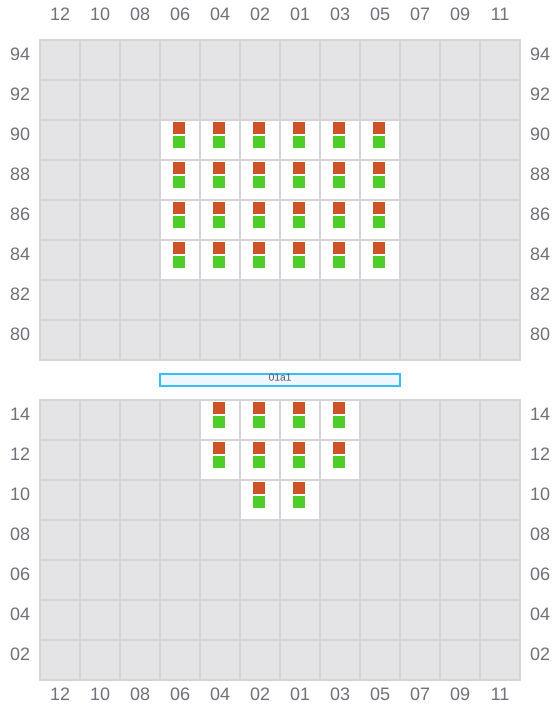 Bay 001 view and slots of CAPTAIN THANASIS I