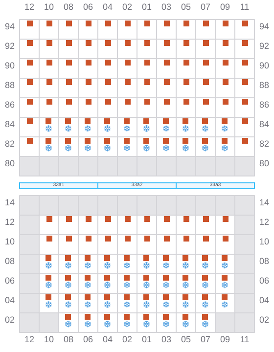 Bay 035 view and slots of CAPTAIN THANASIS I
