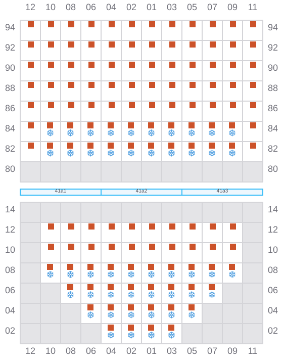 Bay 043 view and slots of CAPTAIN THANASIS I