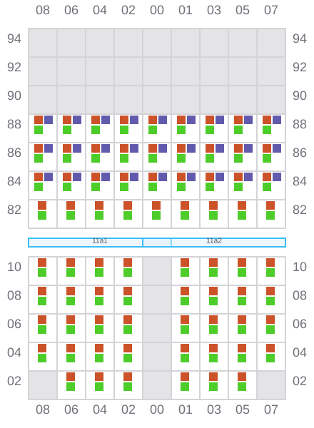 Bay 011 view and slots of AS FENJA