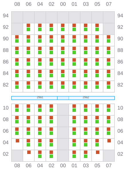 Bay 029 view and slots of AS FENJA