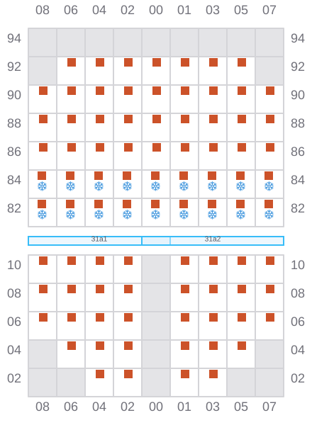 Bay 031 view and slots of AS FENJA