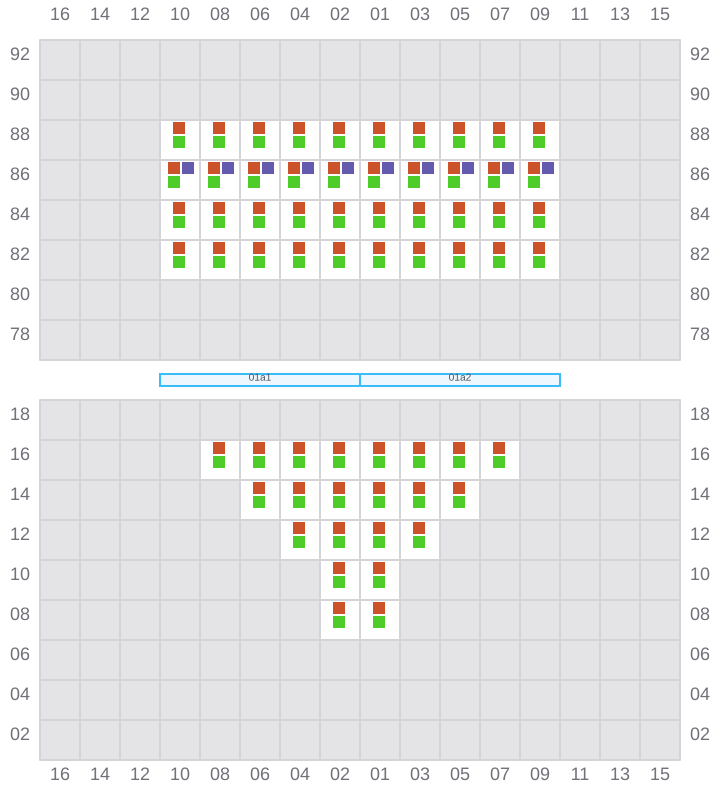 Bay 001 view and slots of RIO MADEIRA