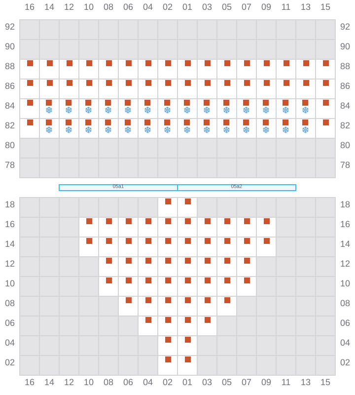 Bay 007 view and slots of RIO MADEIRA