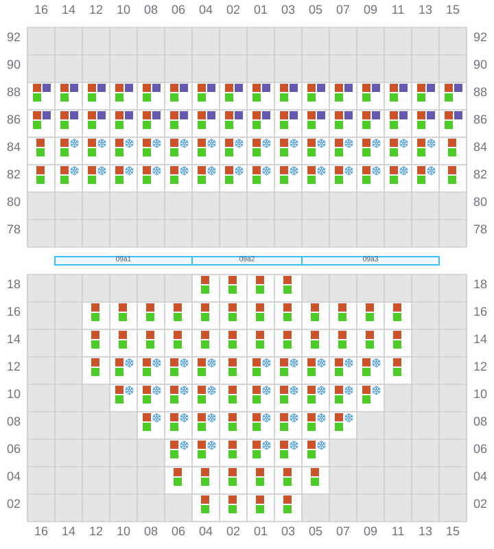 Bay 009 view and slots of RIO MADEIRA