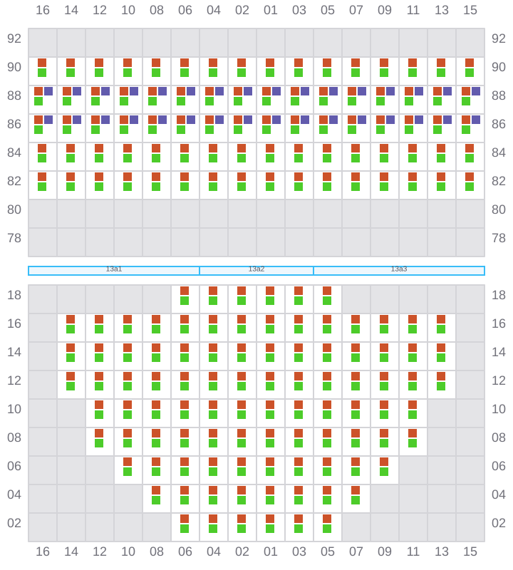Bay 013 view and slots of RIO MADEIRA