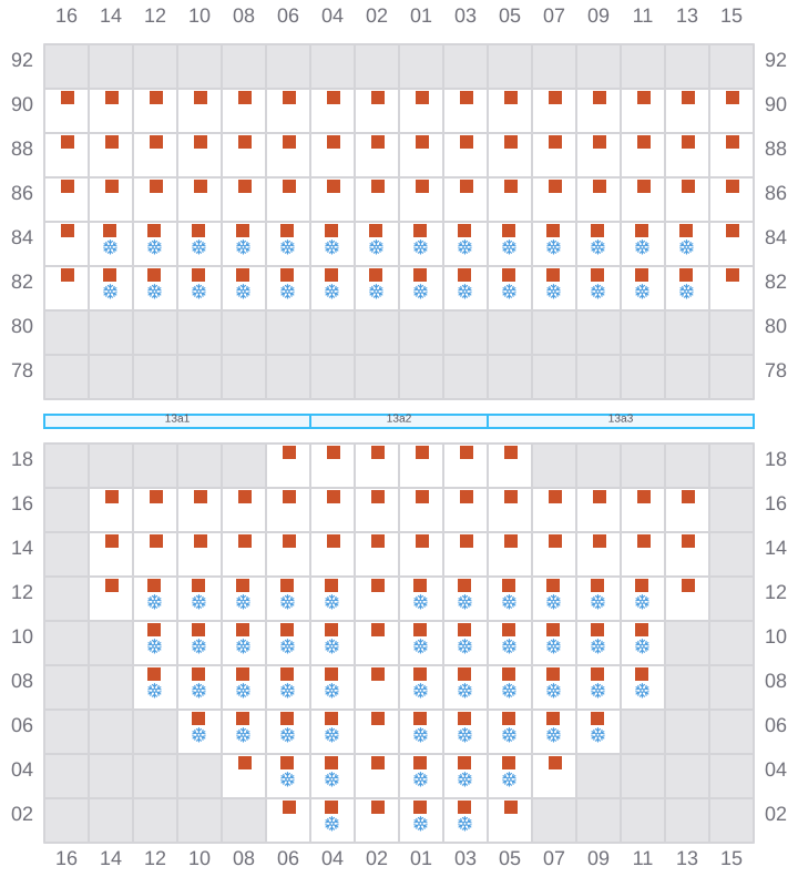 Bay 015 view and slots of RIO MADEIRA