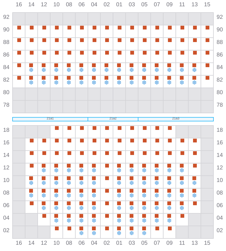 Bay 023 view and slots of RIO MADEIRA