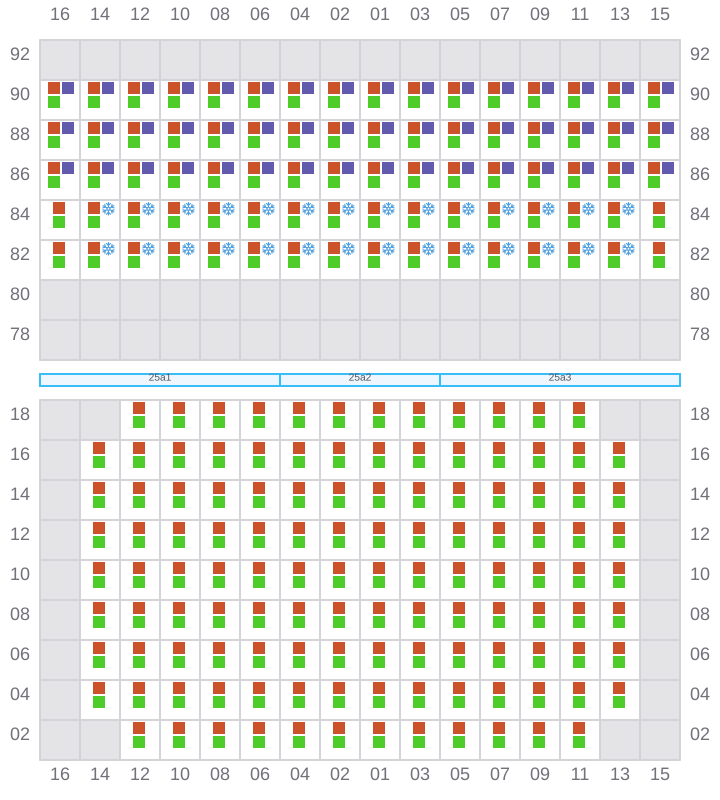 Bay 025 view and slots of RIO MADEIRA